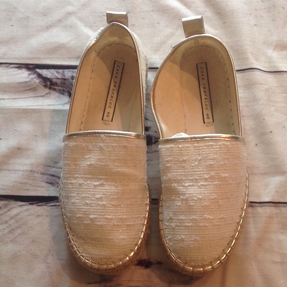Shoes Flats Fabric Slip Ons Zara